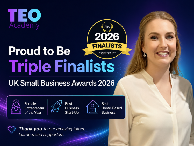 TEO Academy Named Triple Finalist in the UK Small Business Awards 2026