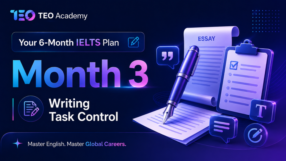 Your 6-Month IELTS Plan | Month 3, Writing Task Control