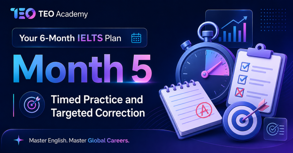 Your 6-Month IELTS Plan | Month 5, Timed Practice and Targeted Correction
